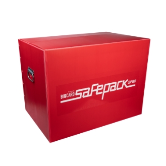 Красный термобокс Safepack от Biocard. Перевозки термозависимых грузов с соблюдением температурного режима по РФ